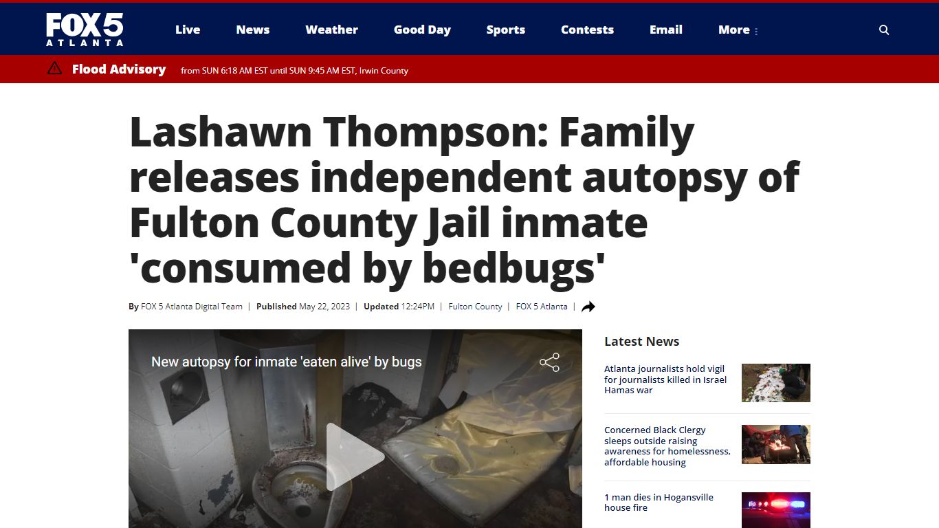 Lashawn Thompson: Family releases independent autopsy of Fulton County ...