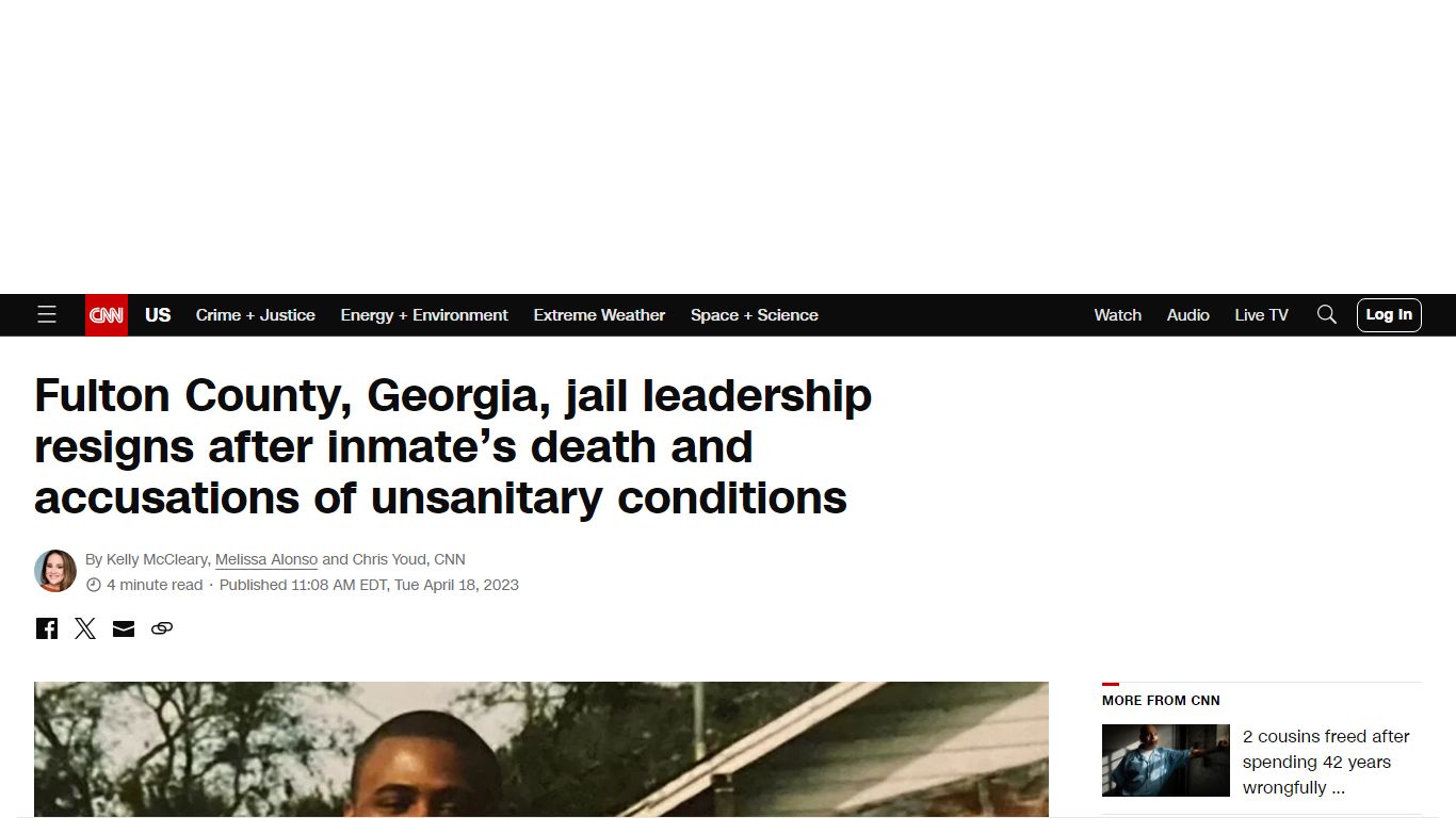 Fulton County, Georgia, jail leadership resigns after inmate's death ...